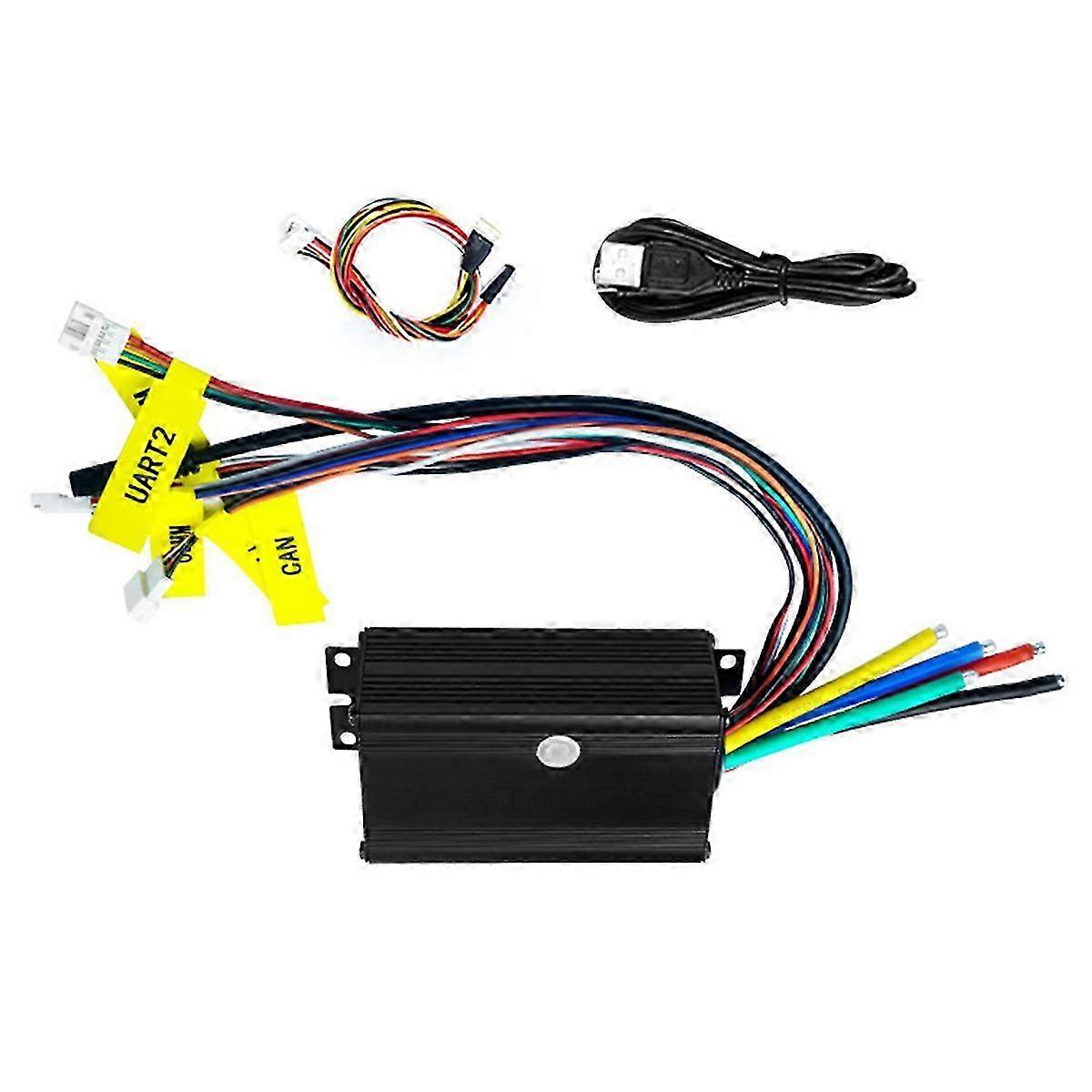Brushless Motor Controller with FOC Single Drive ESC for Electric E-Bikes and Scooters - 75100 Model, 4-16S Voltage, 100A, 75V Compatibility