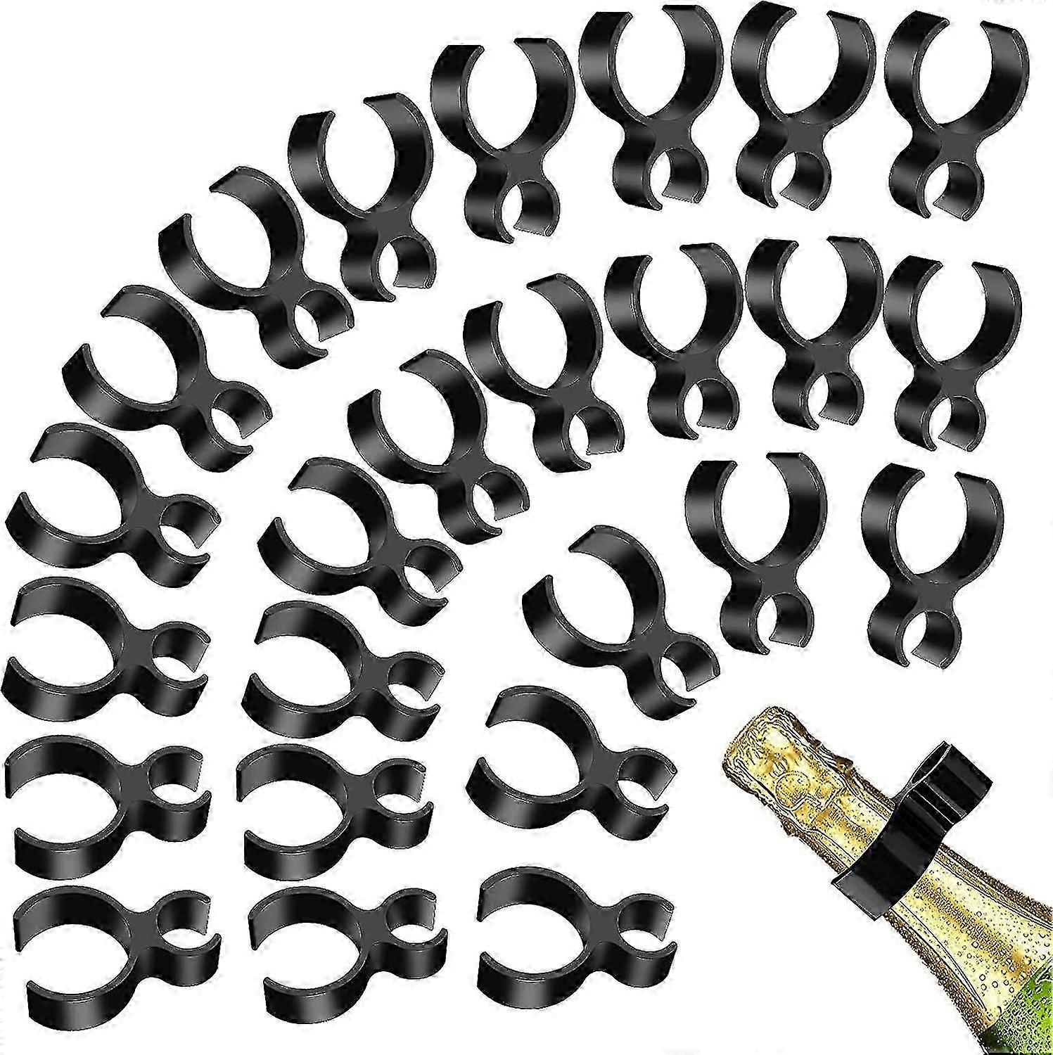 Champagne Bottle Sparkler Clips Pack Of 30, Safe Sparkler Holders for Candel