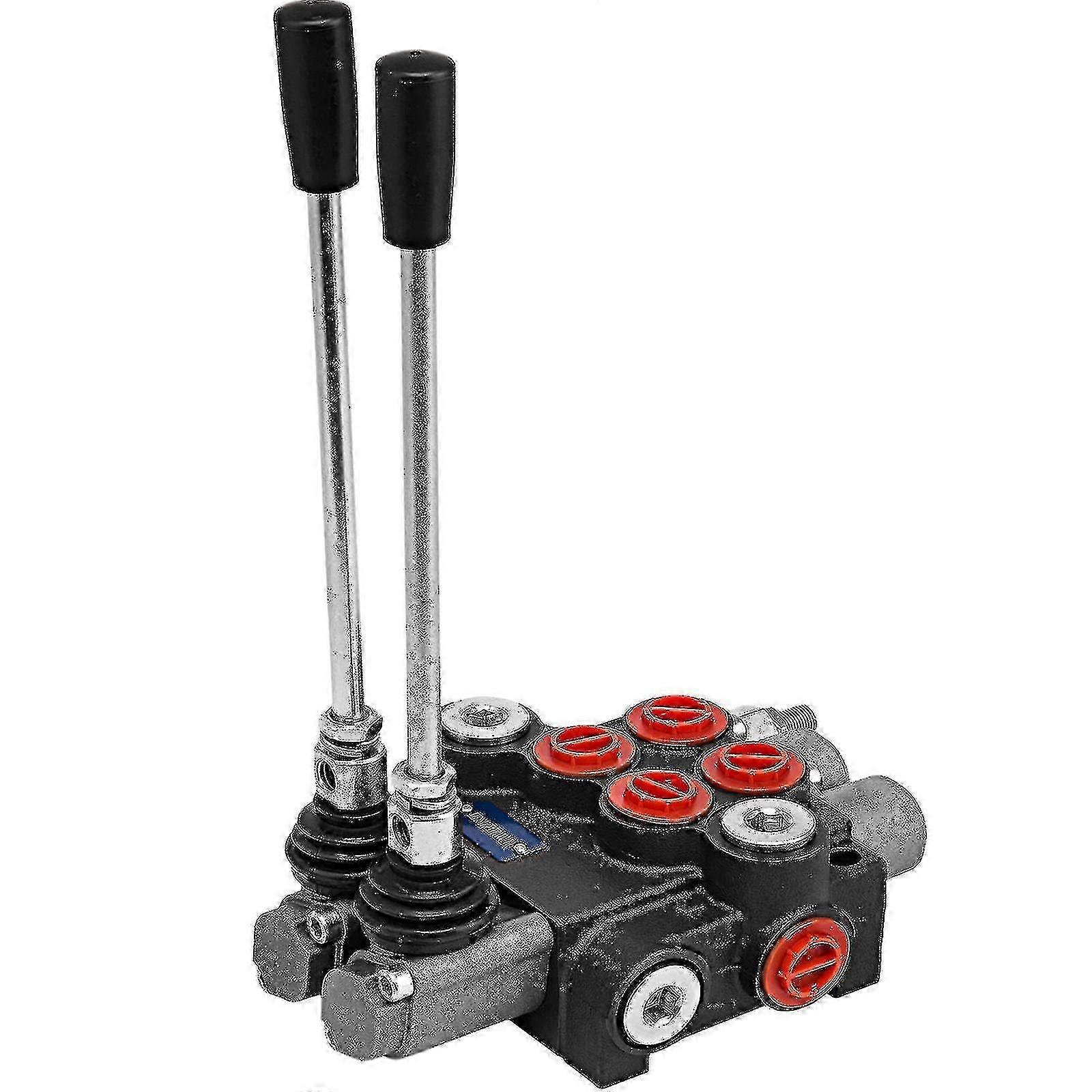 Hydraulic Valve 2 Spool Hydraulic Directional Control Valve 11gpm Hydraulic Control Valve Double Acting Compatible Tractors Loaders Tanks -JRzd
