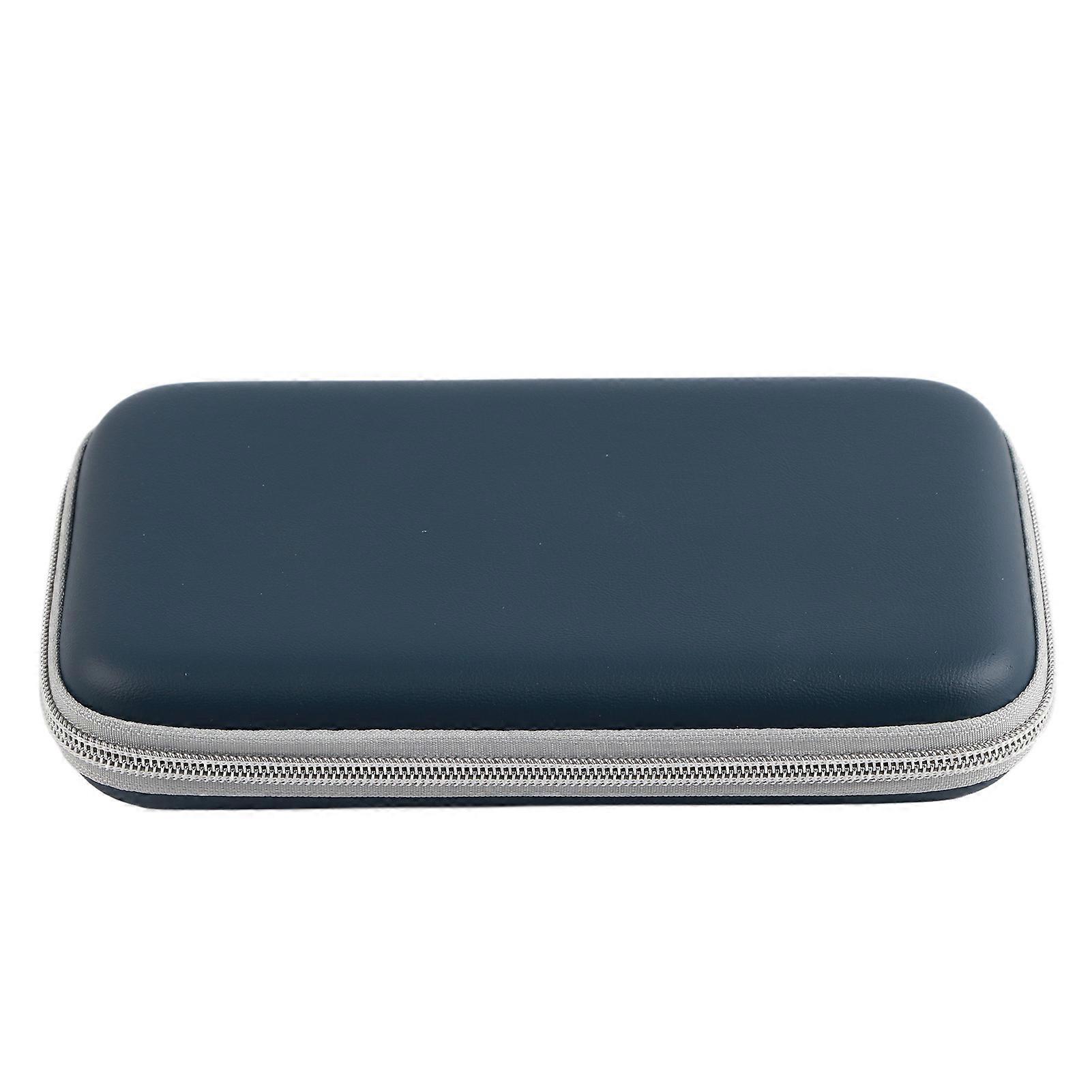 Étui de transport zippé en cuir PU noir pour 7 harmonicas