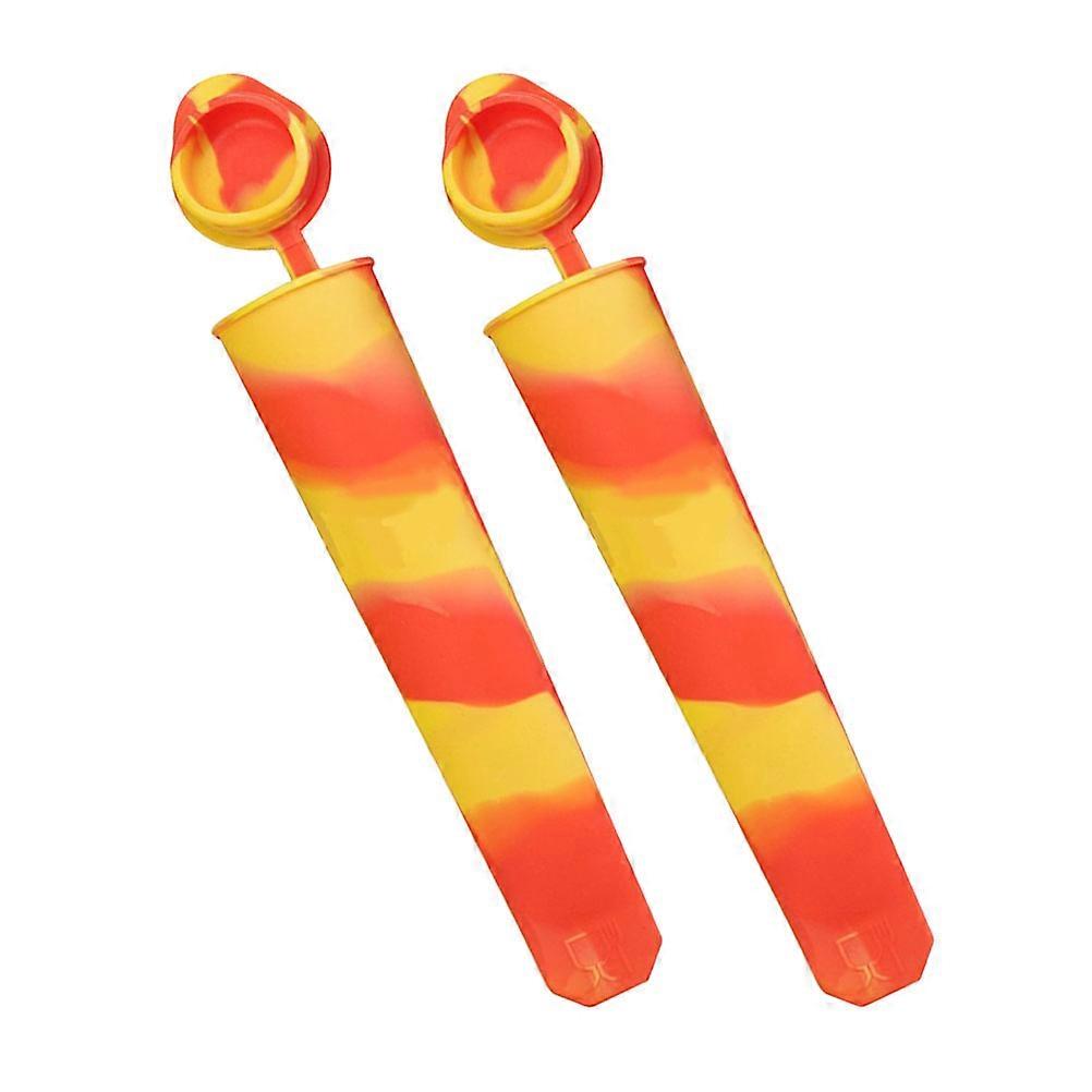 Silicone Ice Cream Molds Ice Pops Maker for Home 2Pcs Safe