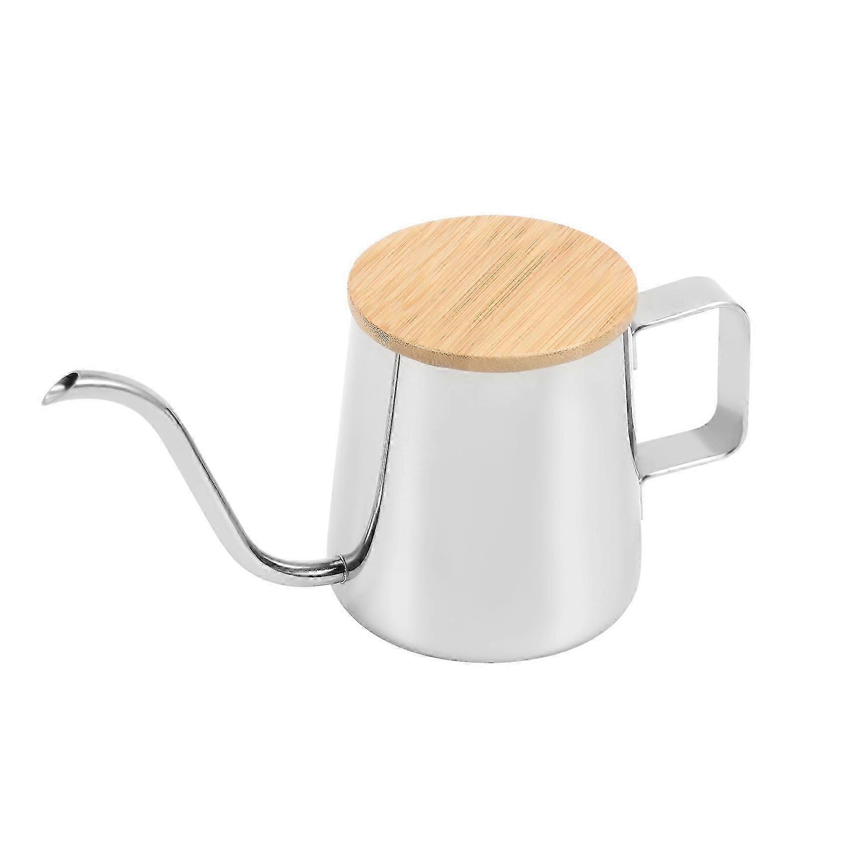 350 ml lang smal tut kaffekanne svanehals vannkoker rustfritt stål hånddrypp vannkoker hell over kaffe