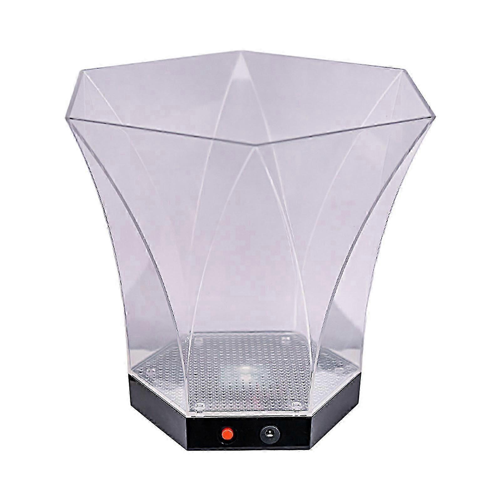 Party Bucket Battery Powered 6L Large Capacity Ice Container with Changing Lights Ice Bucket Plastic Material for Bar