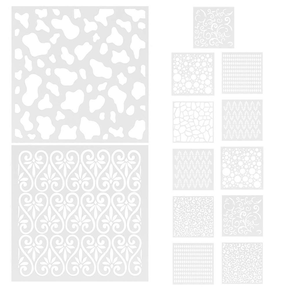 18Pcs Drawing Stencils Painting Templates for Kids Use Delicate Craft Tool