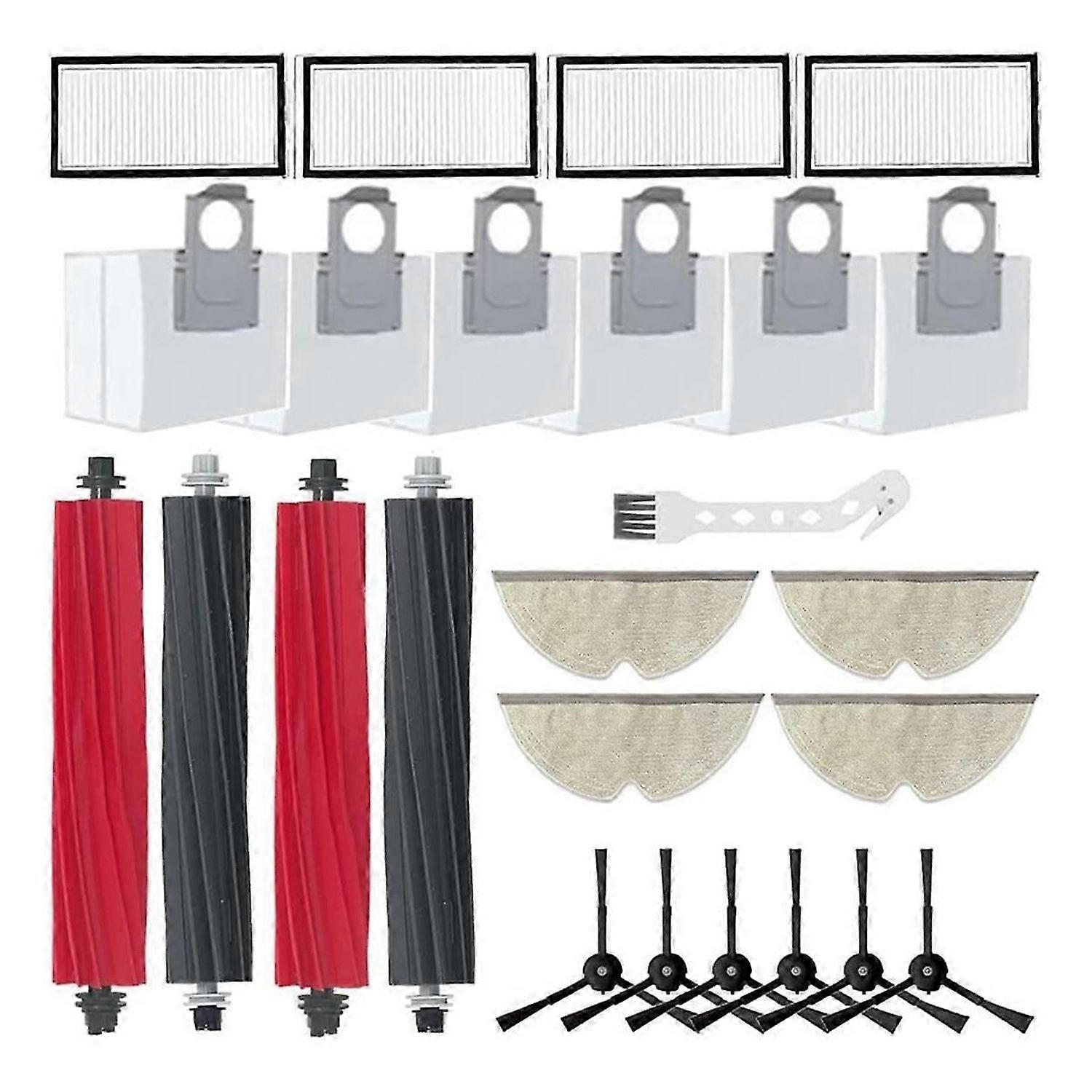 For Roborock Main Side Brush HEPA Filters Mop Cloth Pads Dust Bags