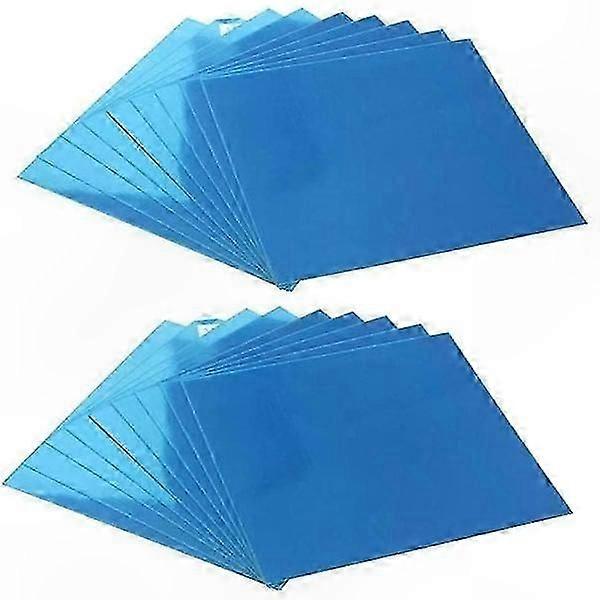 18 Pieces Self-Adhesive Mirror Tiles with Rounded Corners