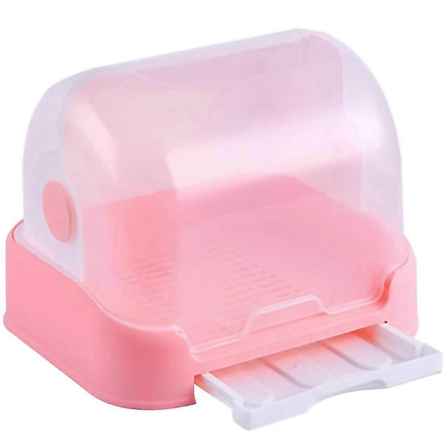 Pour étagère à vaisselle en boîte avec couvercle Récipients séchoirs à vaisselle avec