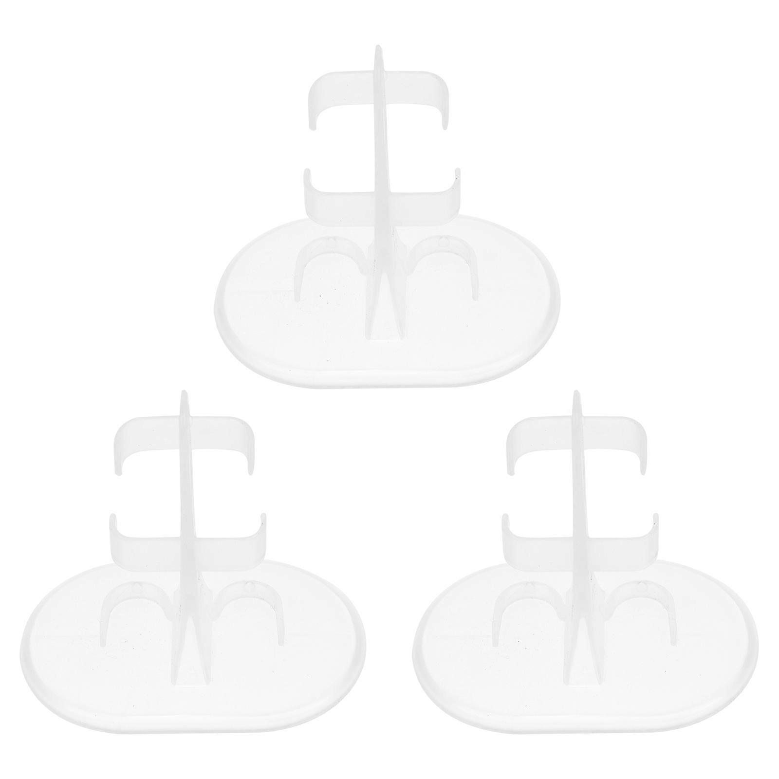 Doll Display Stand Bracket PP Transparent Doll Figures Holders for 3Pcs