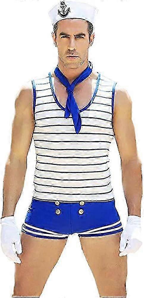 Maskeraddräkt Sailor för män - Rollekskläder för fest och cosplay (1 set)