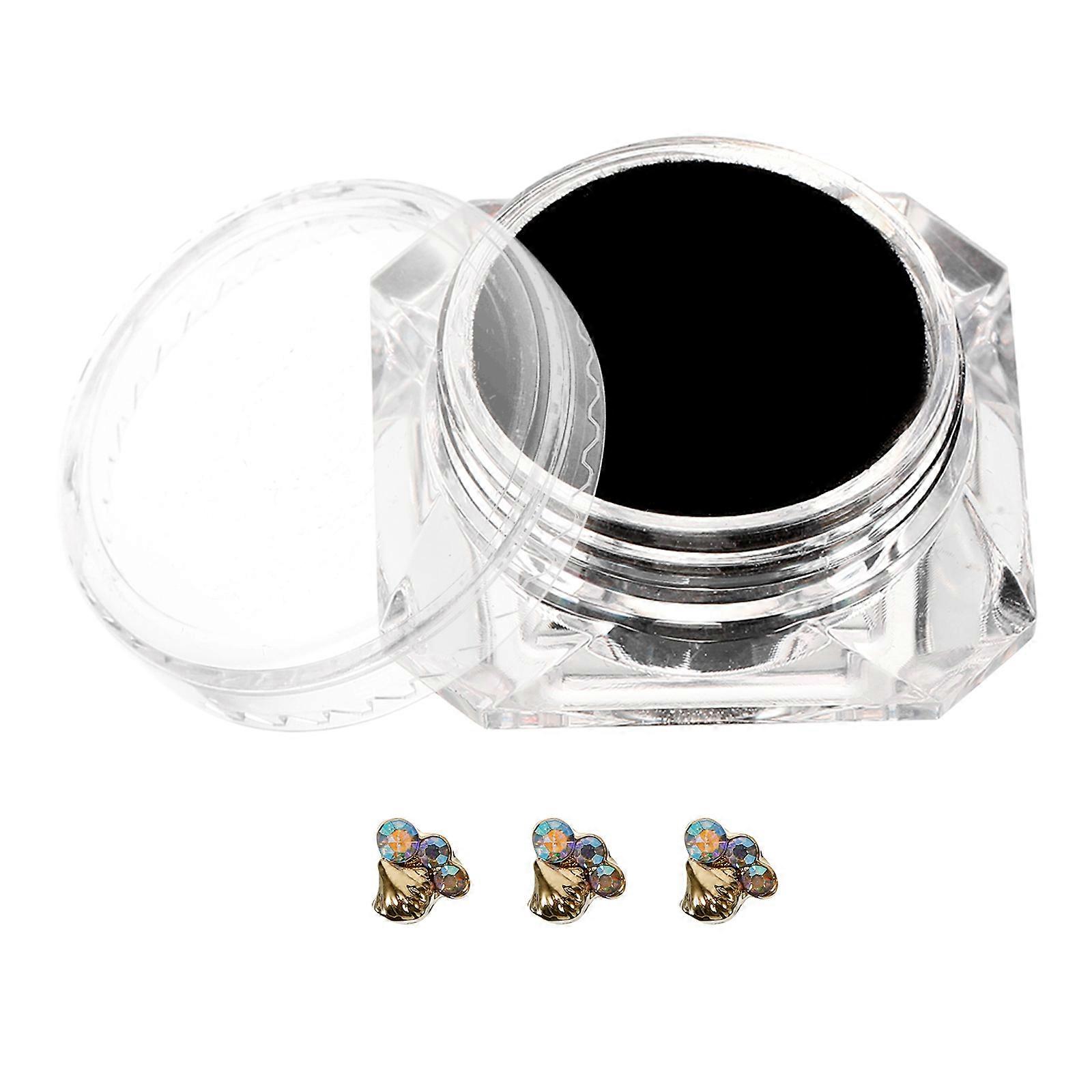 Rhinestone Heart Style Teeth Ornaments for Decor 2 Boxes