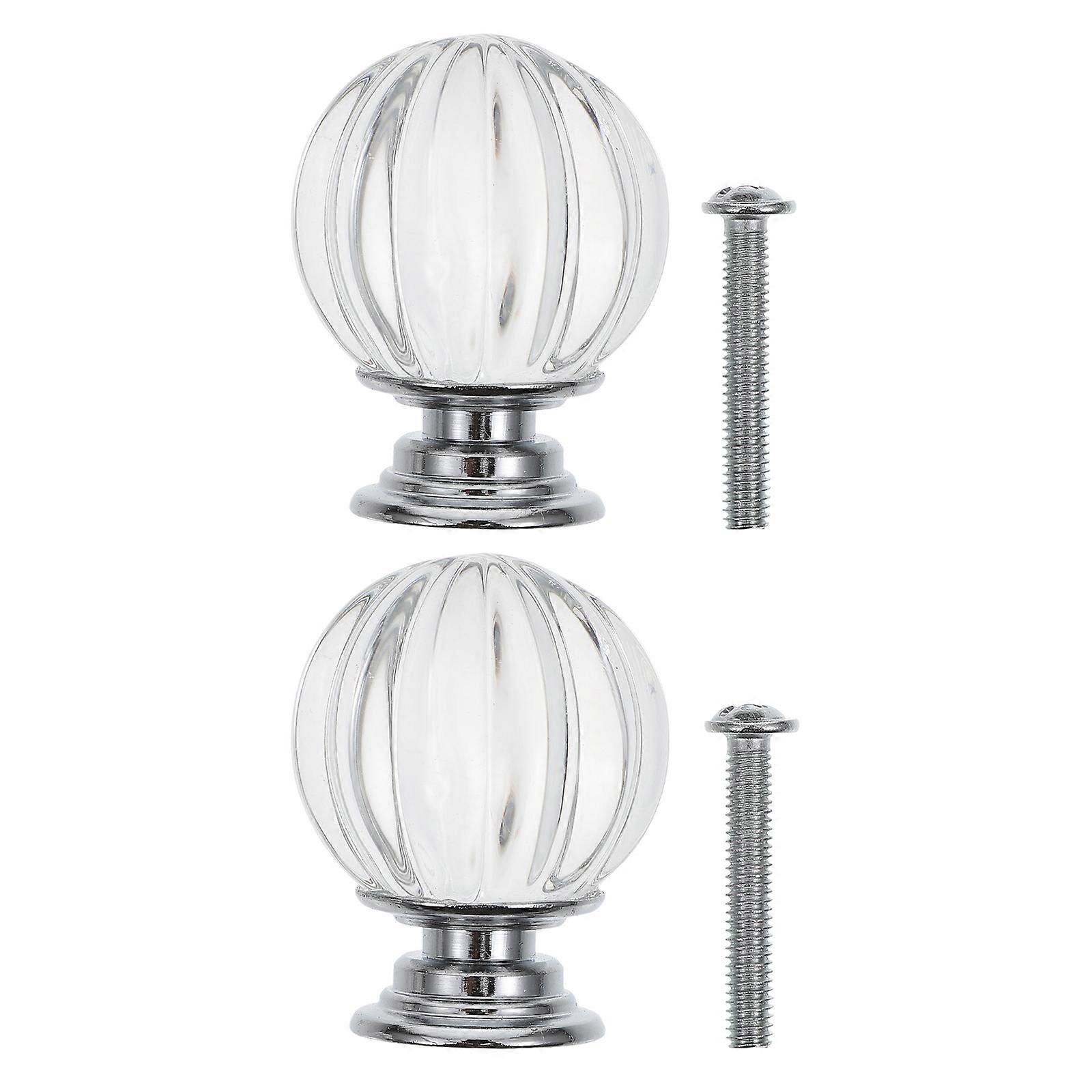 Light Shade Finial Crystal Ball Lamp Decoration for 3Sets