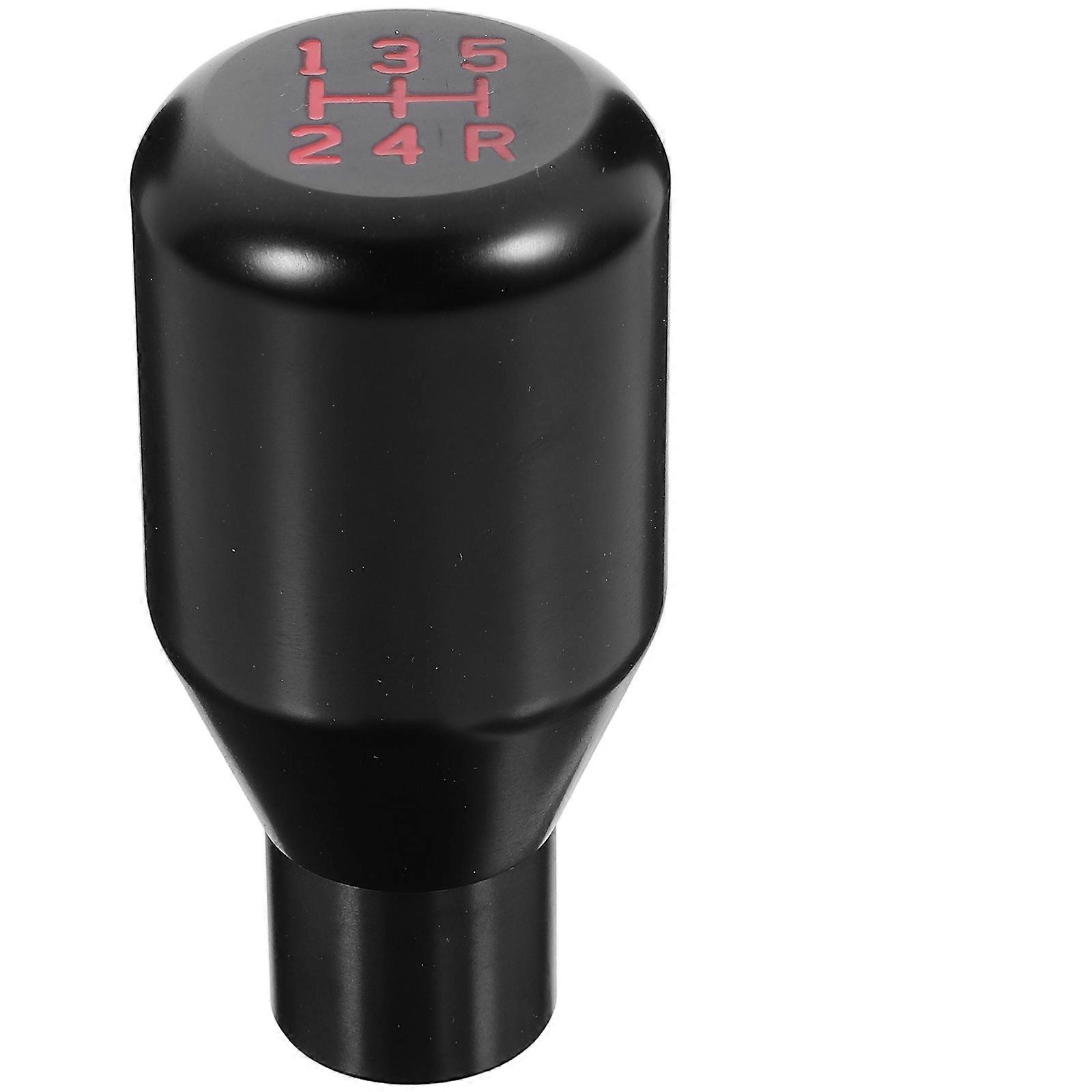 Automatic Knobs Manual Gear Knob for Car Use Aluminum Alloy 2Pcs Black