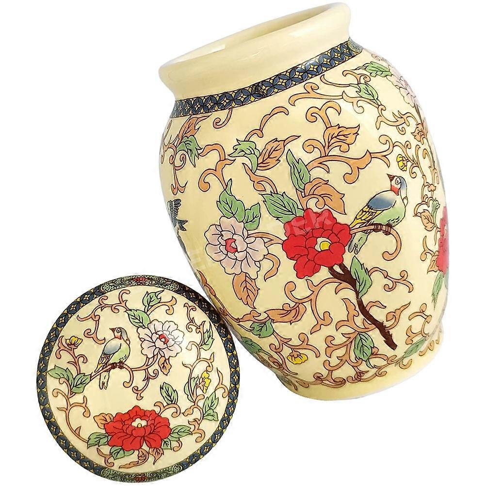Tea Storage Jar 5Pcs Ceramic Container With Simple Shape Ideal For Home Kitchen Storage