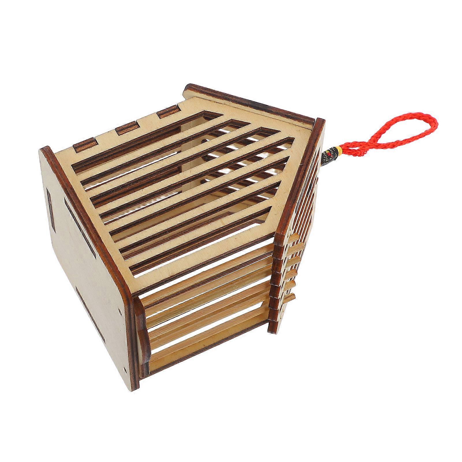 Wooden Cricket Cage For Wild Cricket Breeding And Habitat In With Rectangular Shape For Enthusiasts 5Pcs