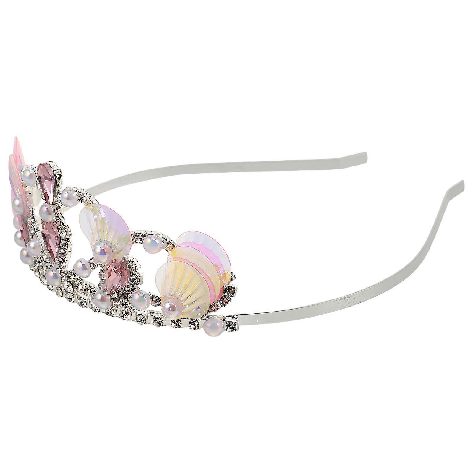 Princess Tiara Headband for Party 5Pcs Seashell Crown