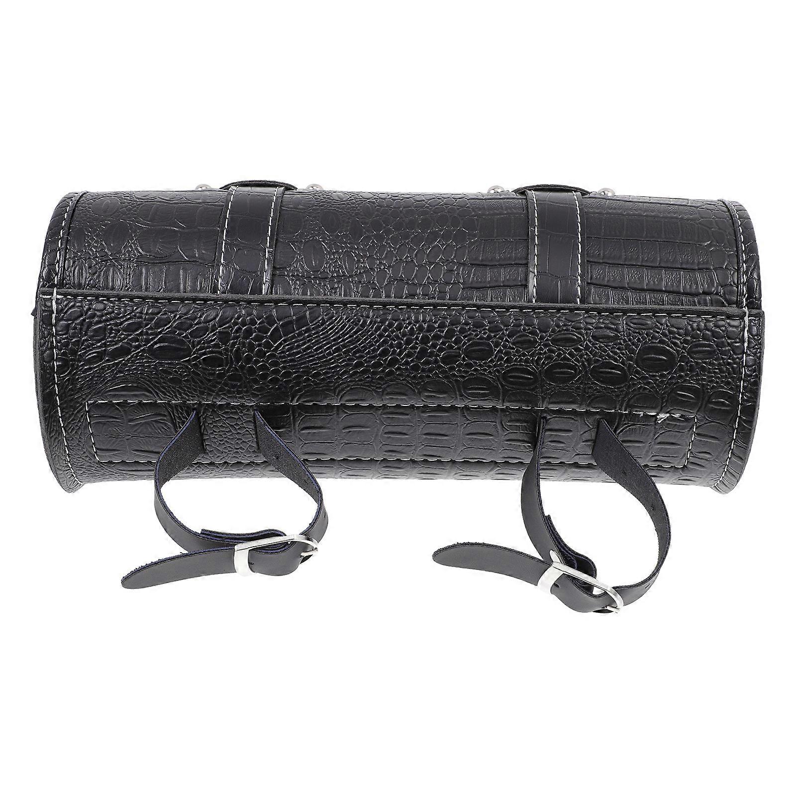 Motorcycle Side Bag for Outdoor Tool Storage 2Pcs Black