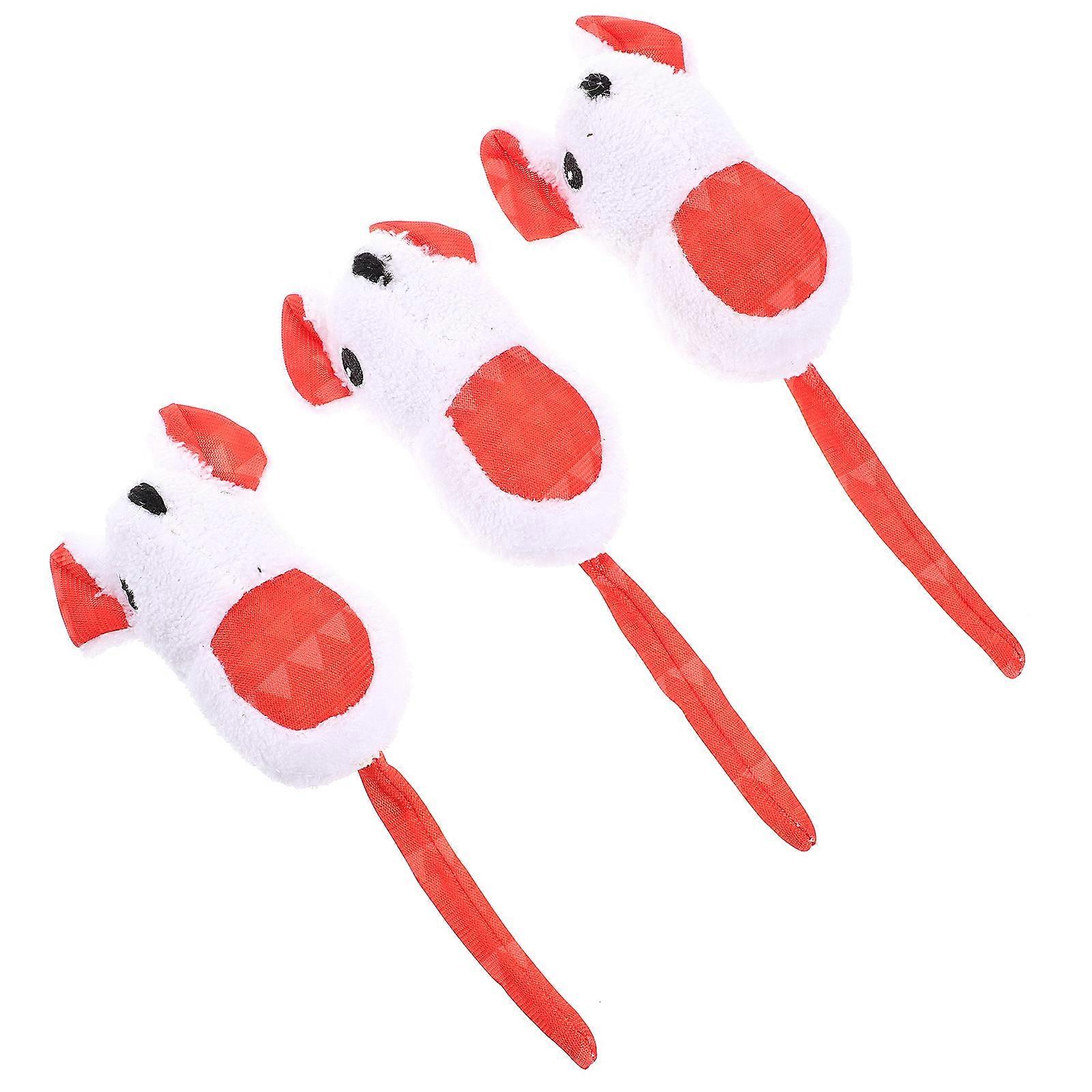 Mice Cat Toys Plush Mouse Kitten Interactive Indoor Play Cat Exercise 6Pcs