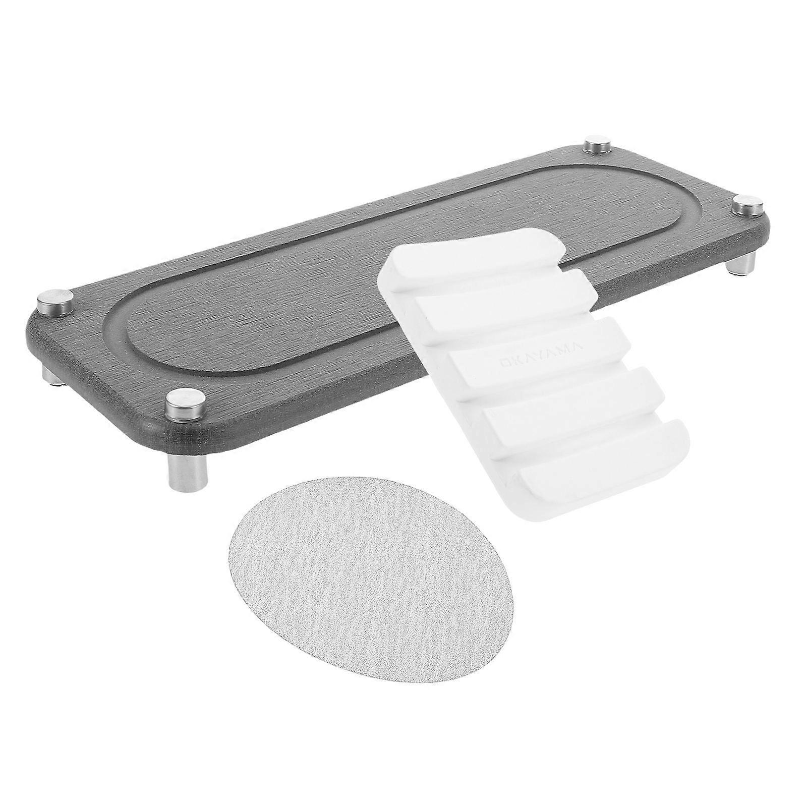 Water Absorbent Countertop Organizer Mat with Soap Holder for Bathroom and Kitchen 3Sets