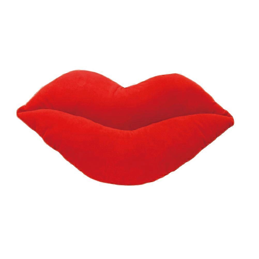 Sofa Pillow Lip Cushion for Comfortable Use 45cm Plush Red Pillow