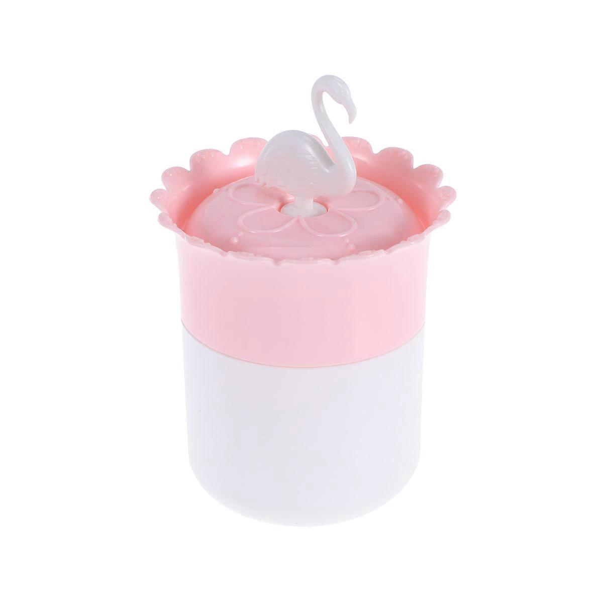 Cotton Balls Holder for Makeup Use with 3Pcs Flamingo Storage Containers