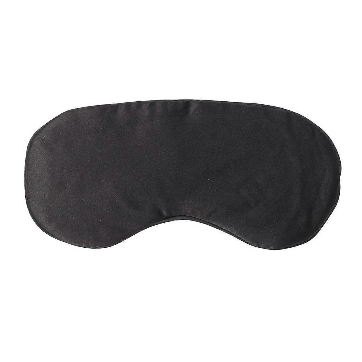 Unisex Imitation Silk Sleep Rest Eye Mask for Sleeping Use 3Pcs Black Cover