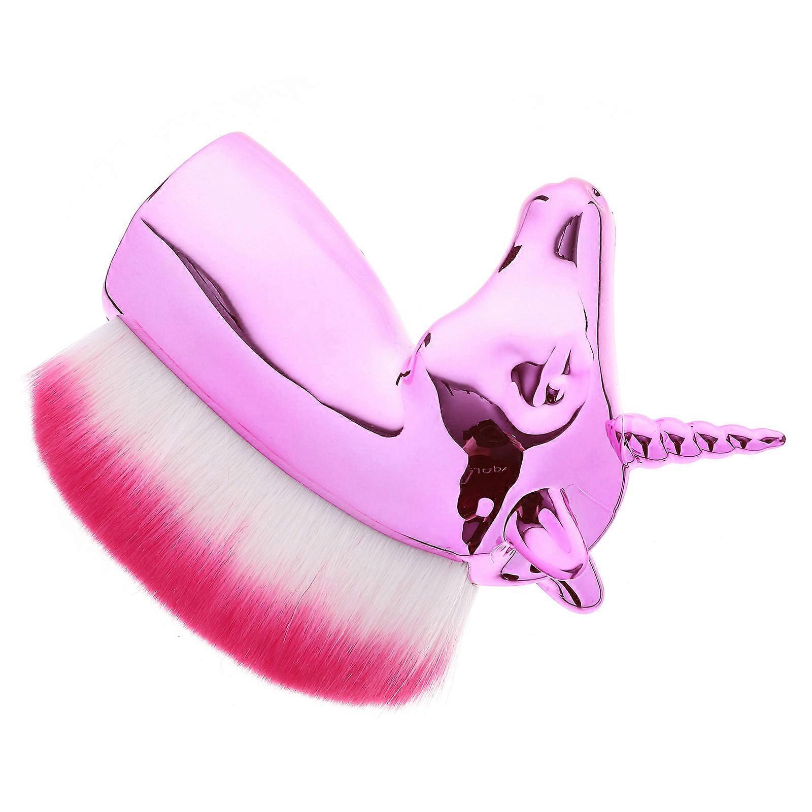 Professional Makeup Brush Unicorn Shape Design Cosmetics Brush 2Pcs Powder