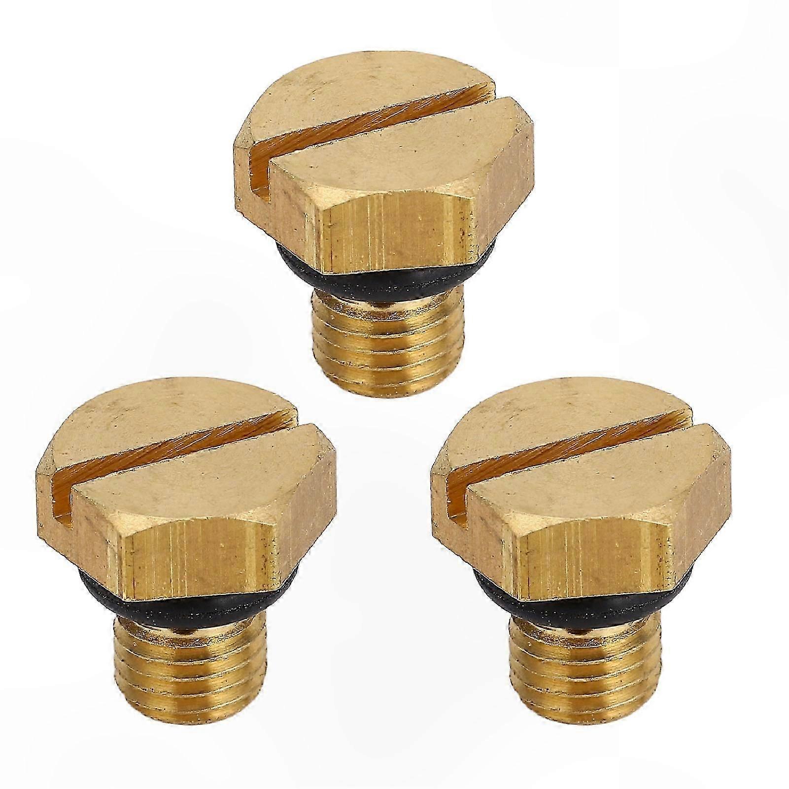 3pcs Carburetor Float Bowl Drain Screw with O Ring 6H3-14992-00 for 2T 40-90 Outboard Engine