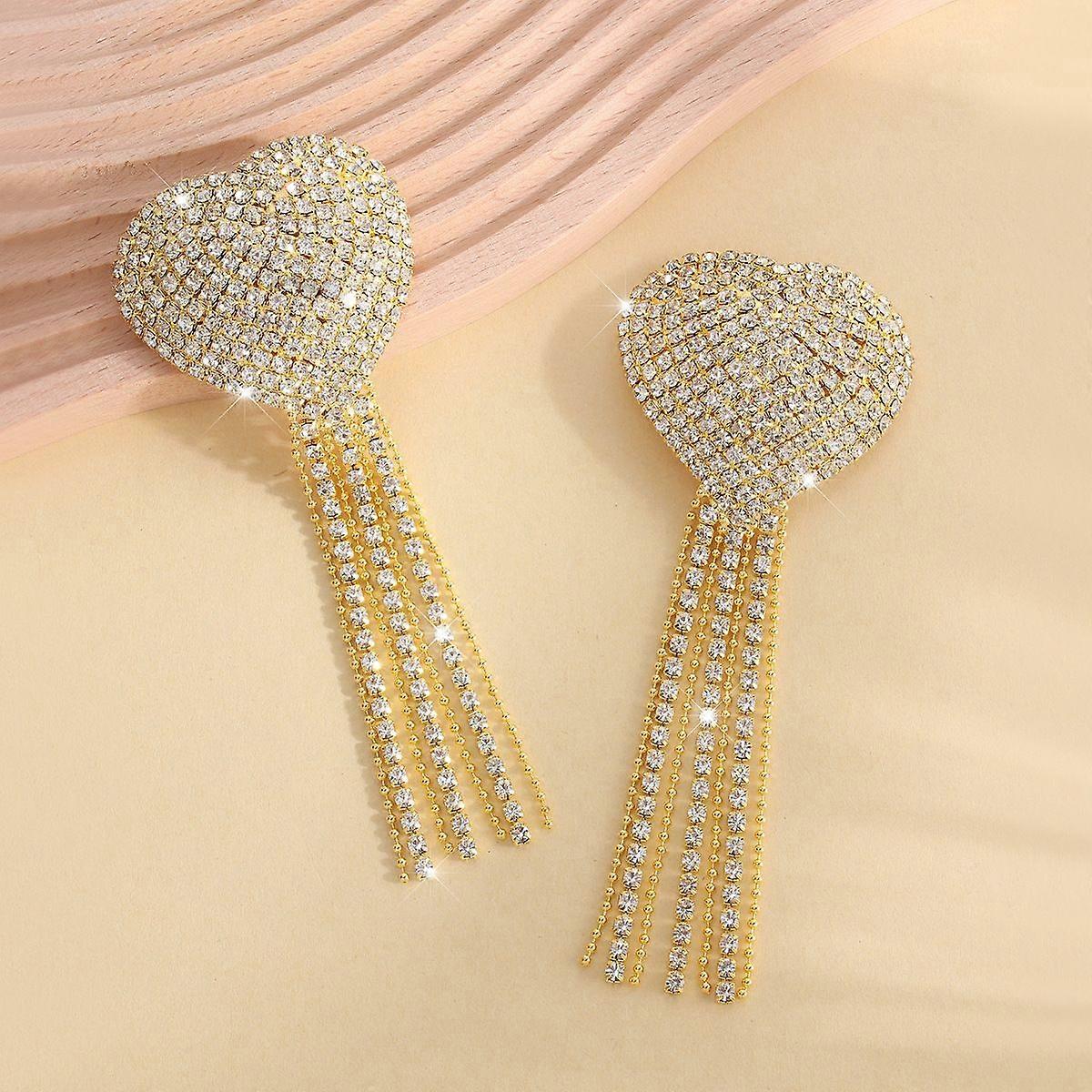 New Fashion Diamond Tassel Bra Stickers Women's Nightclub Sexy Diamond Heart