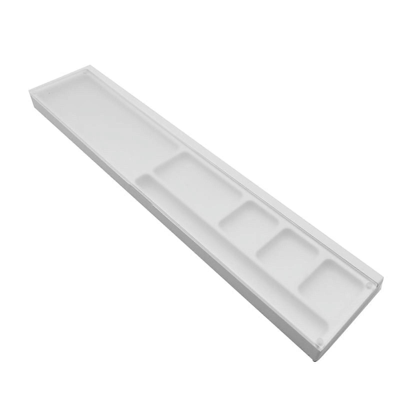 ckepdyeh Keyboard Wrist Rest Pad Ergonomic Desktop Storage Box Easy Typing Pain Relief for Gamers Student Transparent Lid White