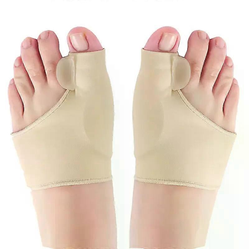 1Pair Toe Separator Hallux Valgus Bunion Corrector Orthotics Feet Bone Thumb Adjuster Correction Pedicure Sock Straightener