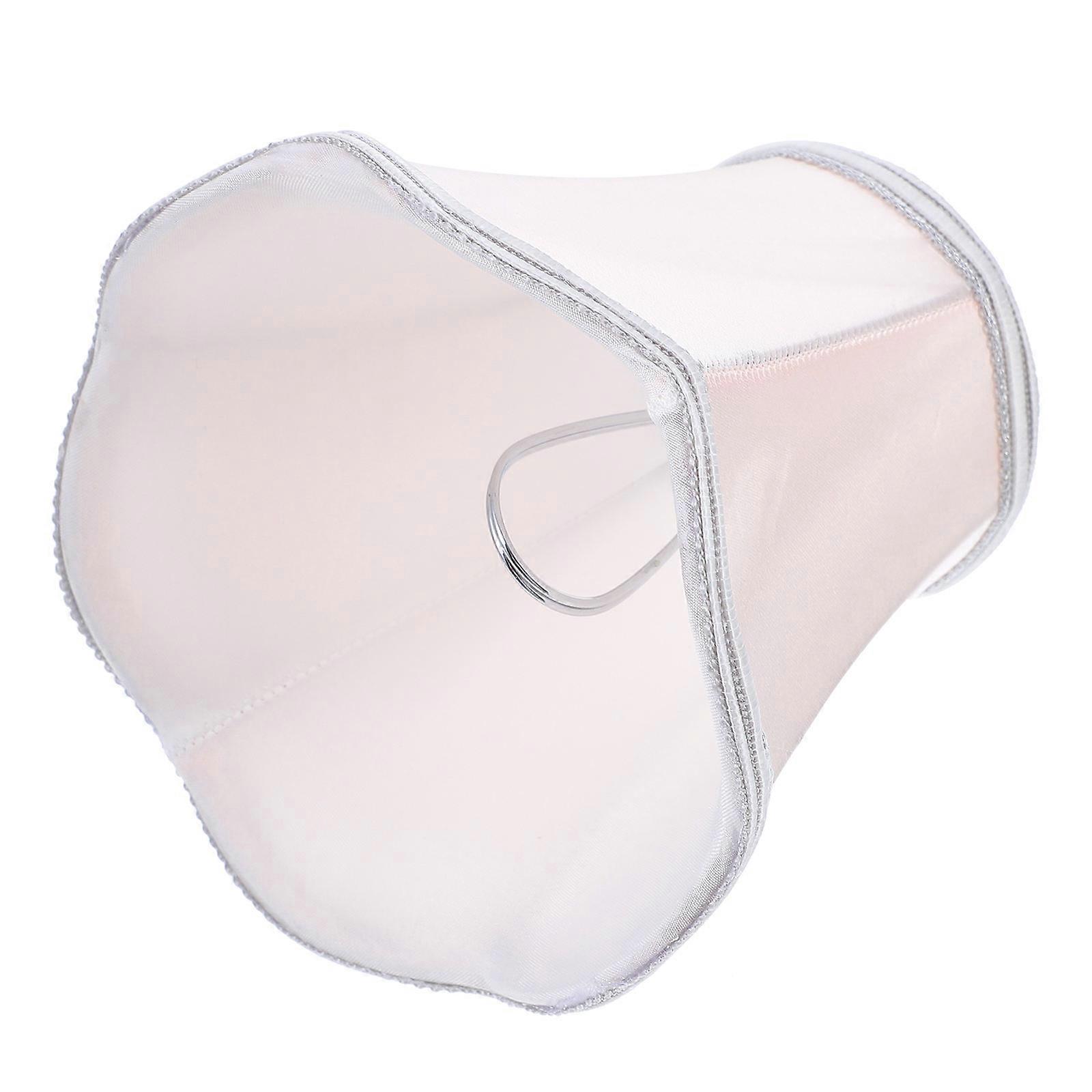 Pink Cloth Ceiling Light Shade for Home 5Pcs Simple Wave Bottom Lampshade