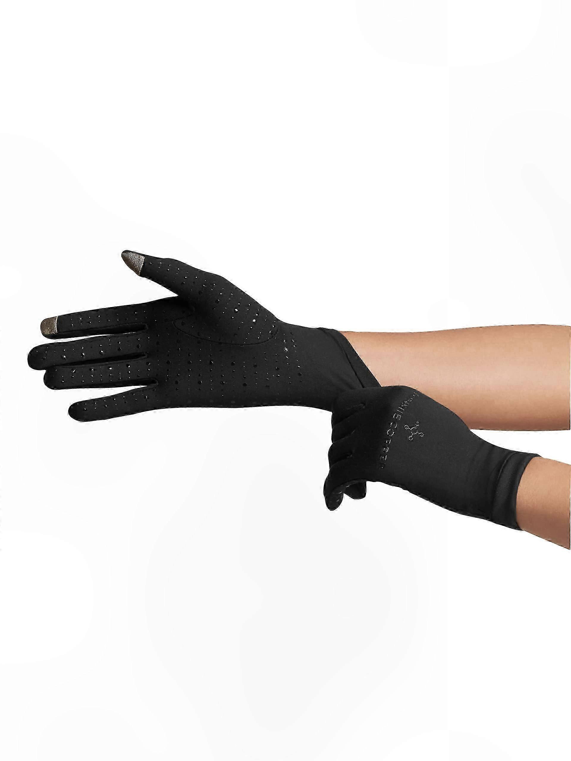 Compression Gloves for Hand Swelling and Joint Support, Unisex Full Finger Design with 4D Stretch Technology, X-Large Size Copper-Infused Fabric