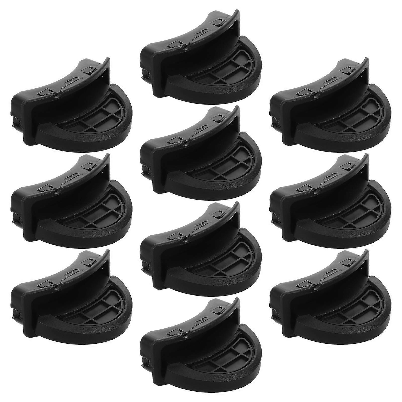 20Pcs Trash Can Pedal Replacement Parts Ergonomic Design Suitable For Office Household Use With Black Plastic Finish