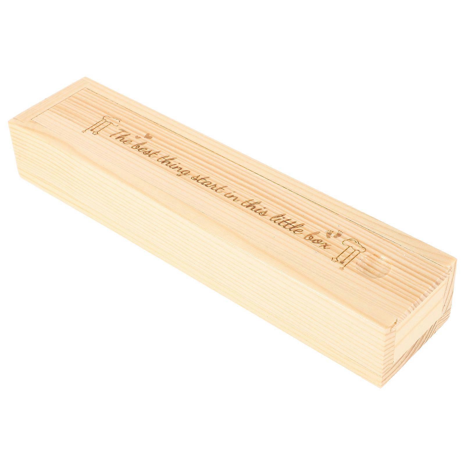 Pregnancy Test Keepsake Box 2Pcs New Parents Wooden Memory Preservation Container For Home Decor