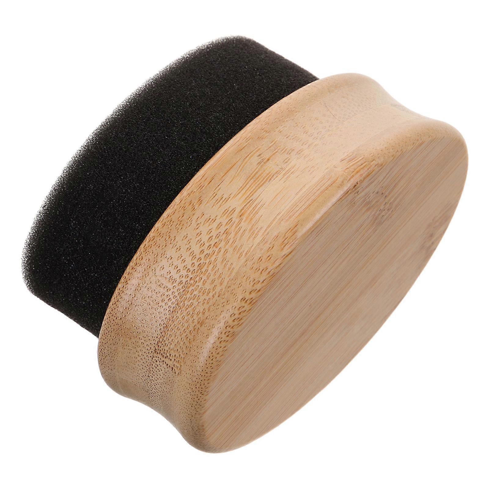 Wood Surface Wax Applicator Cutting Board Oil Wax Applicator For Kitchen Use Light Yellow Ergonomic Shape 1Pack