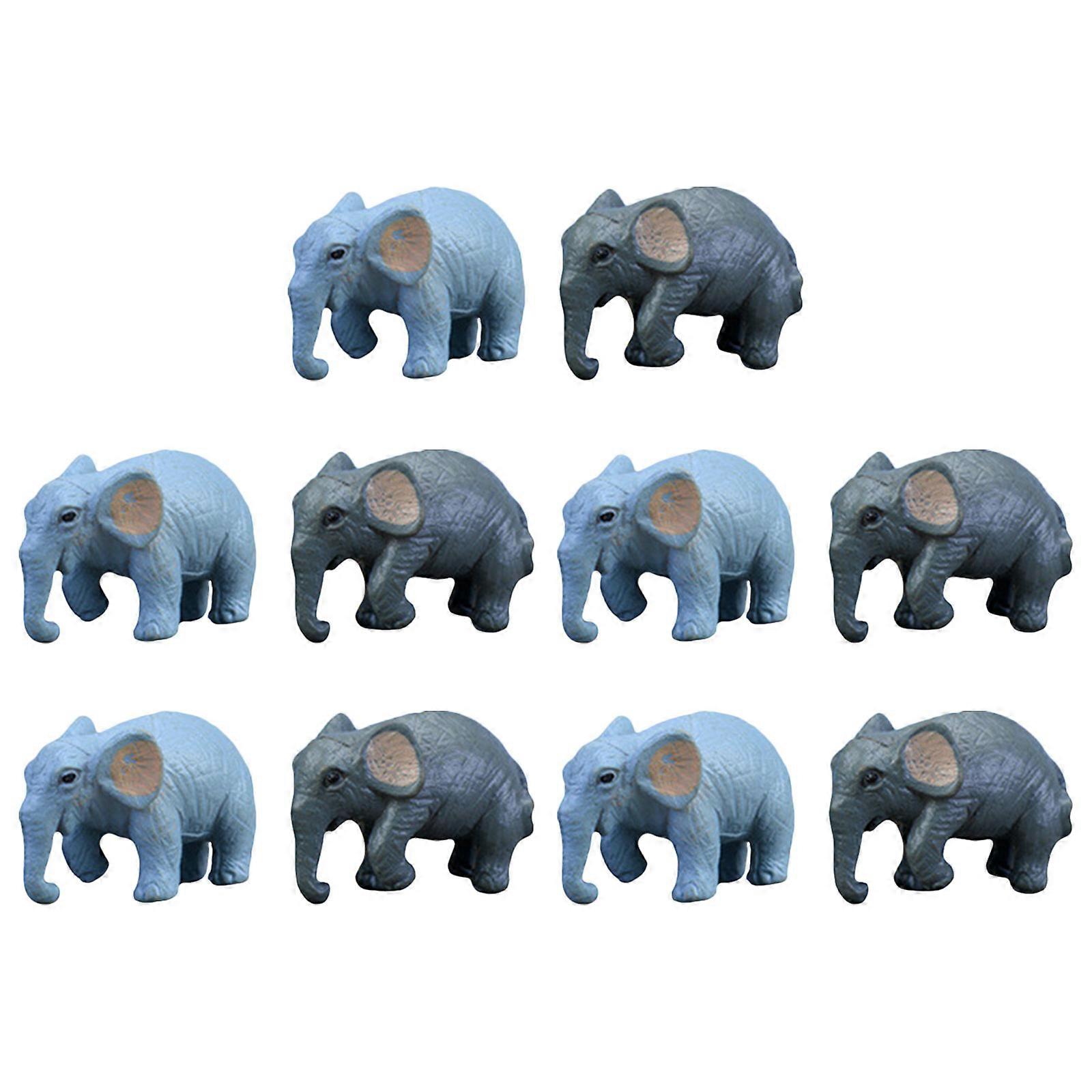 Elephant Miniature Figurines Decor for Cake Toppers 40Pcs Assorted
