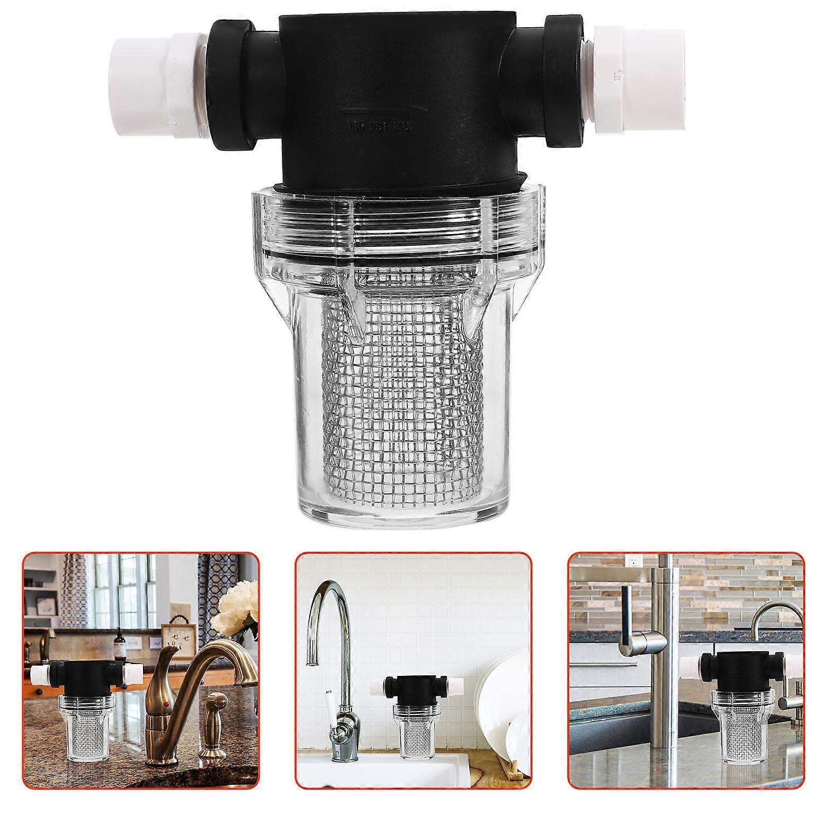 Garden Water Filter Pipeline Filter for Irrigation Use 2Pcs Pack