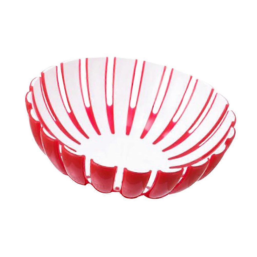 Fruit Plate Household Food Serving Bowl Container For Home Use Smooth Edges 1Pack