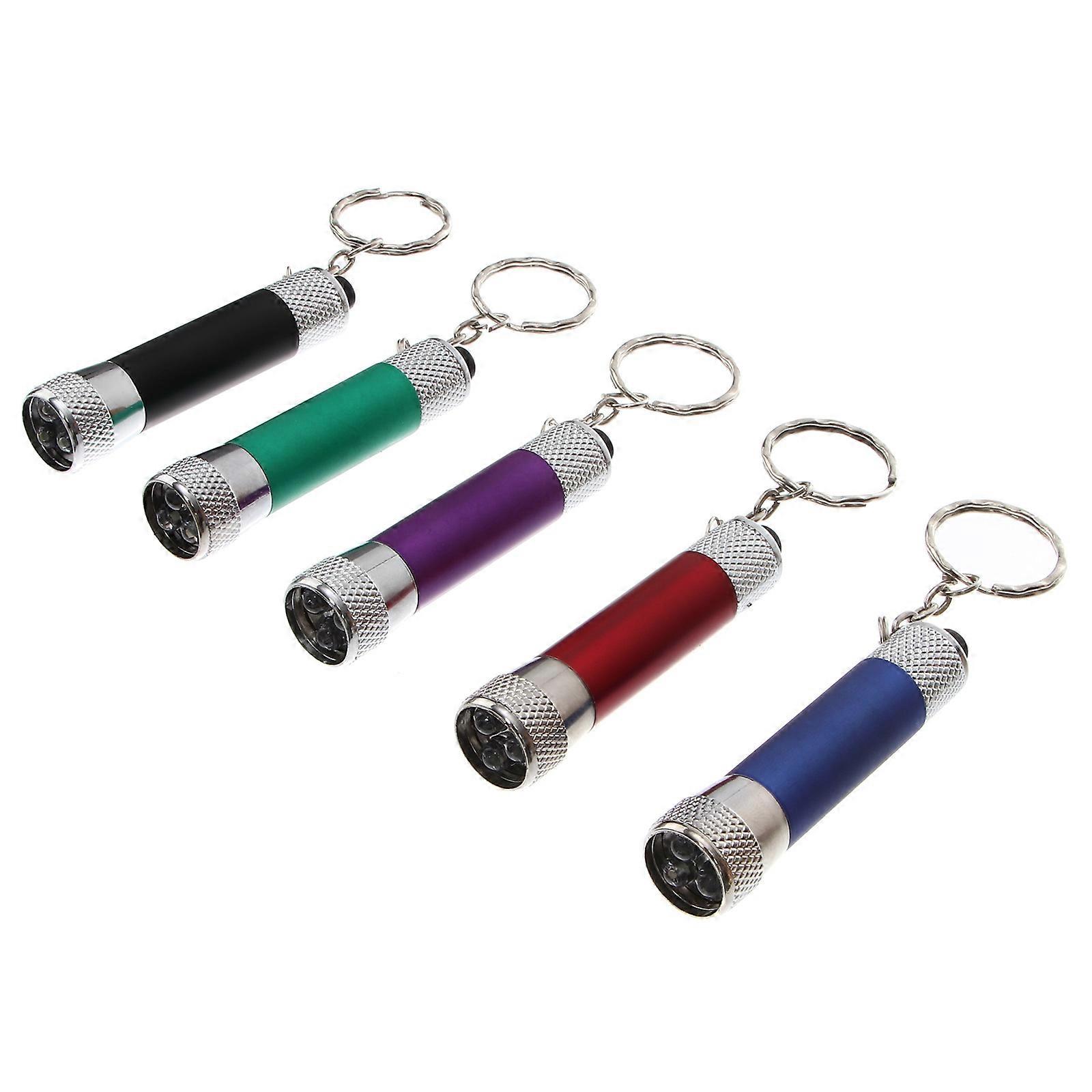 Flashlight Keychains Creative Key Holder for Decoration 10Pcs Assorted Colors