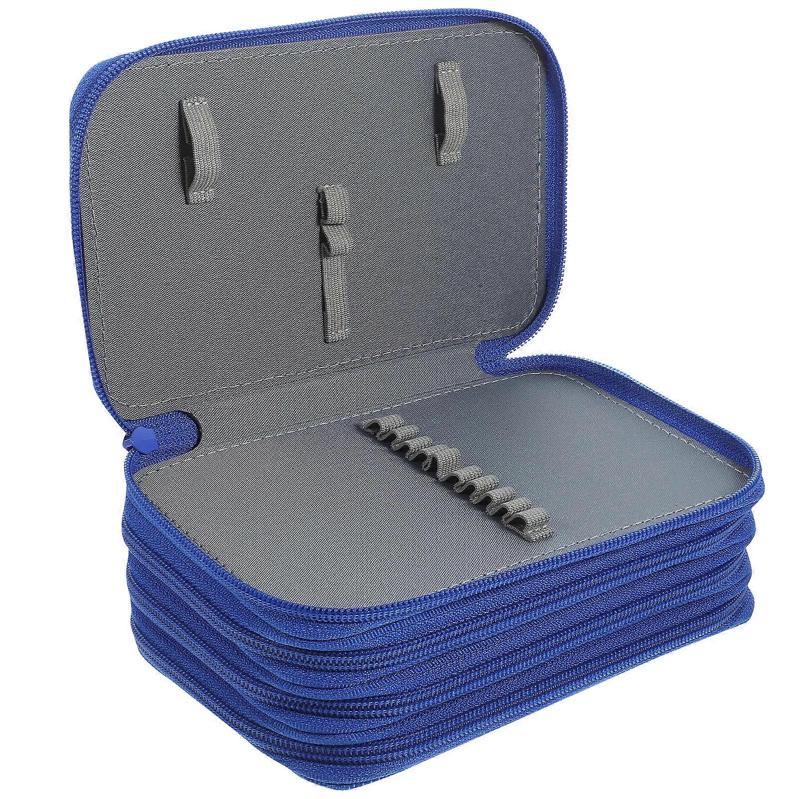 Pencil Bag Layered Zipper Pencil Case for Storage 5Pcs