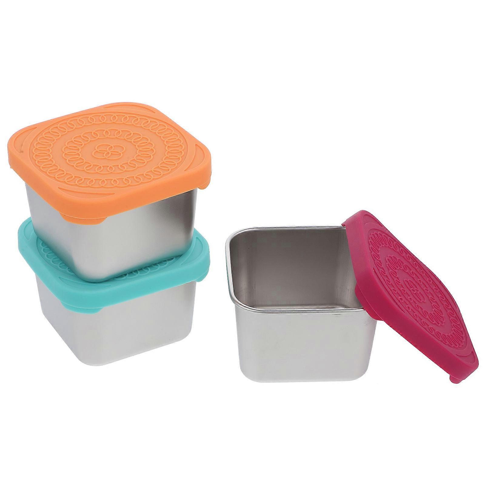 Assorted Stainless Steel Sauce Containers for Kitchen Use 6Pcs