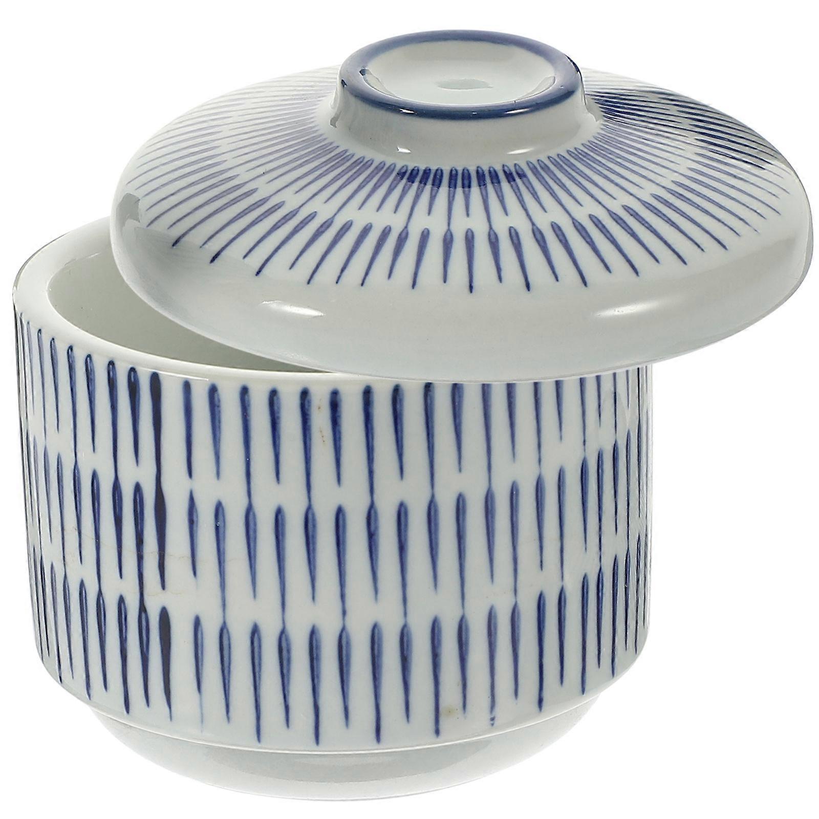 Ceramic Stew Pot Mini Casserole Dish Hotel Use Round Shape Multi-Functional 1Pack