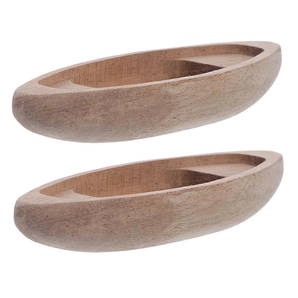 6Pcs Mini Wooden Boat for Small Nautical Craft Projects