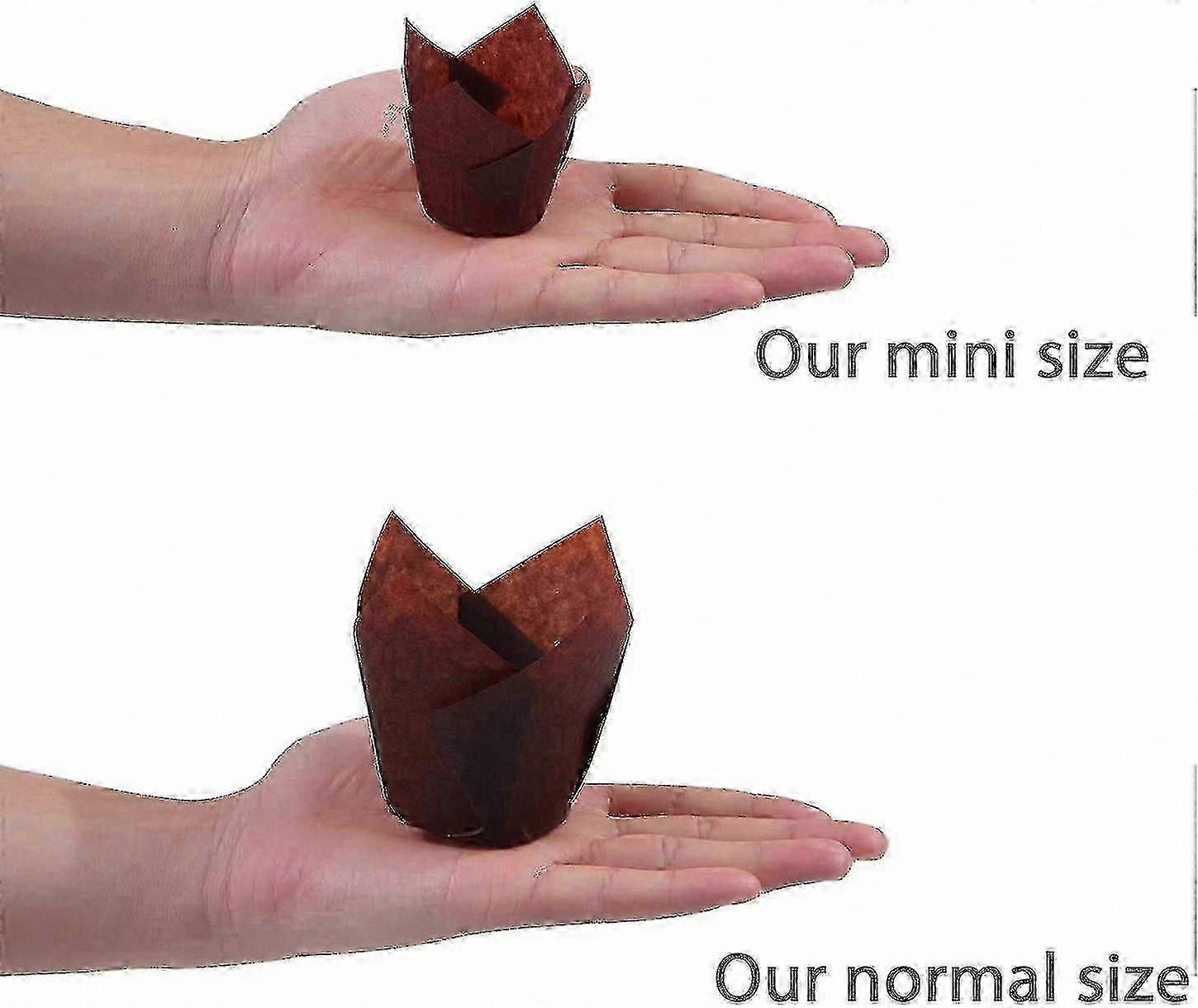 150 Count Mini Tulip Baking Cups for Cupcakes and Desserts