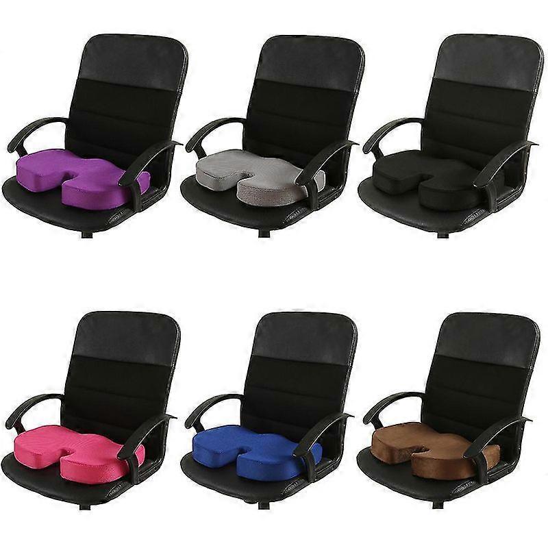 Cojín de asiento de espuma viscoelástica Minglan para asientos de automóvil, oficina en casa y almohadilla de asiento Cojín de viaje Alfombrilla automática