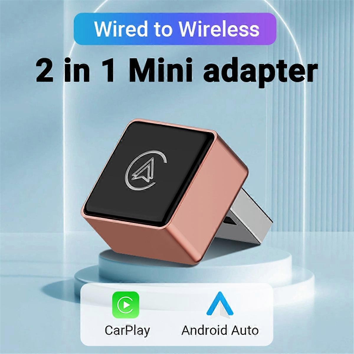 Wireless Carplay Adapter Android Auto Wireless Smart Dongle Black