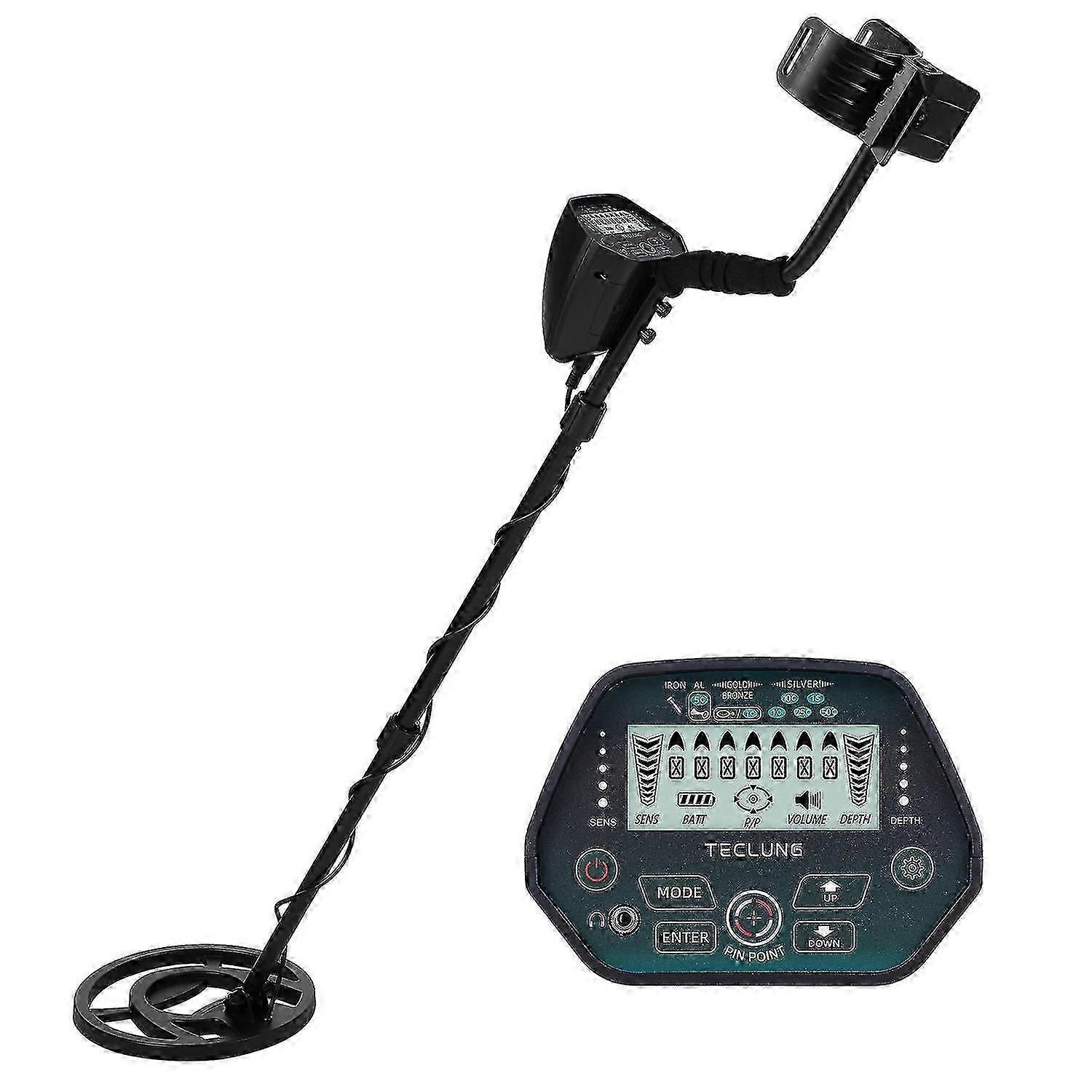 Professional Metal Detector for Adults Pinpoint Gold Detector with LCD Display Waterproof Search Coi