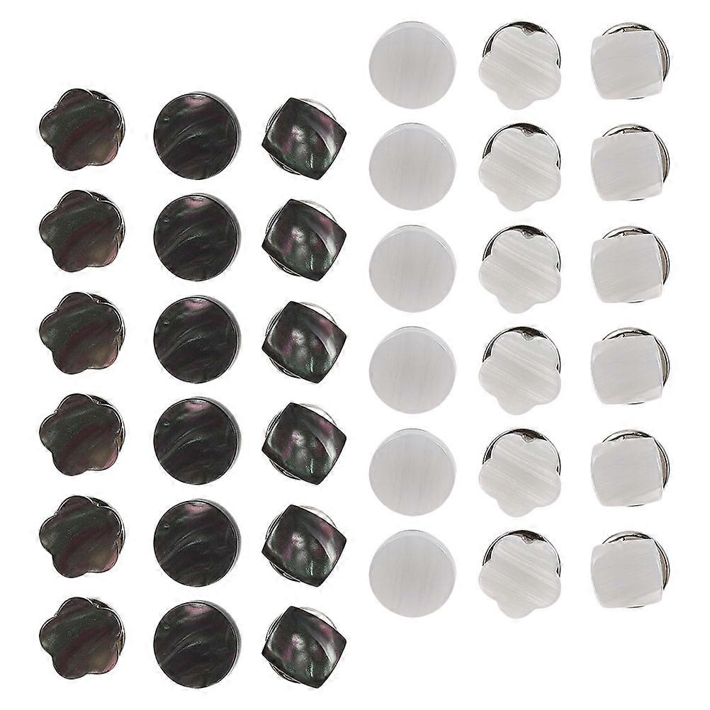 Blouse Button Supplies Shirt Brooch Buttons for Clothes Use 72Pcs Pack
