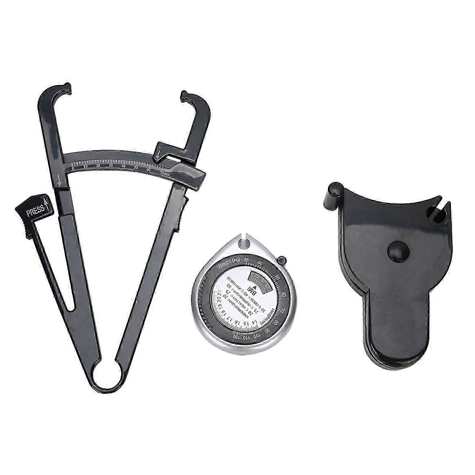 Fat Caliper Body Measuring Ruler Measure Tape for Waist Leg Arm Measurement ToolsYMMR)