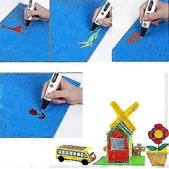 3D Printen Pen Sjabloon - 41,5x27,5cm Blauw Mat